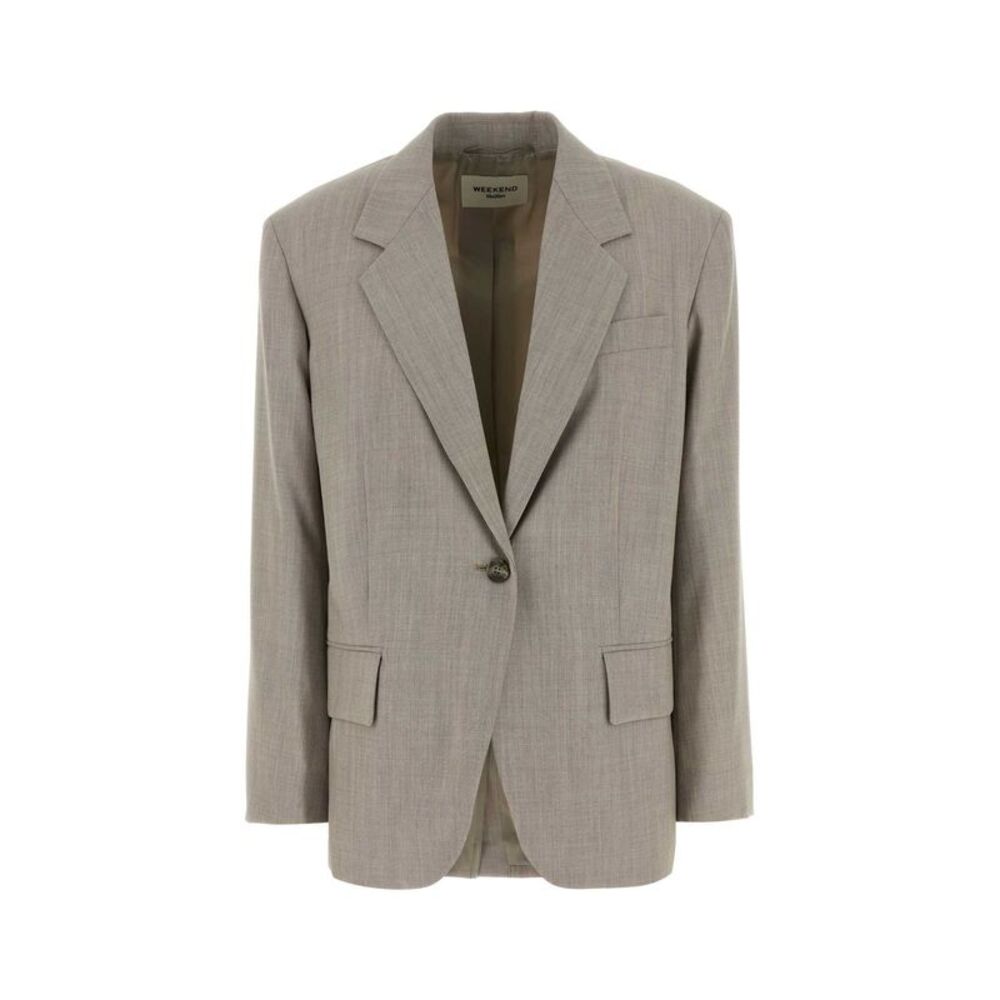 Weekend Max Mara Women Cappuccino Wool Attila Blazer